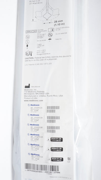 Medtronic AFAPRO28 Arctic Front Advance Pro Cardiac Cath. 10.5Fr x 1.10inch (x)